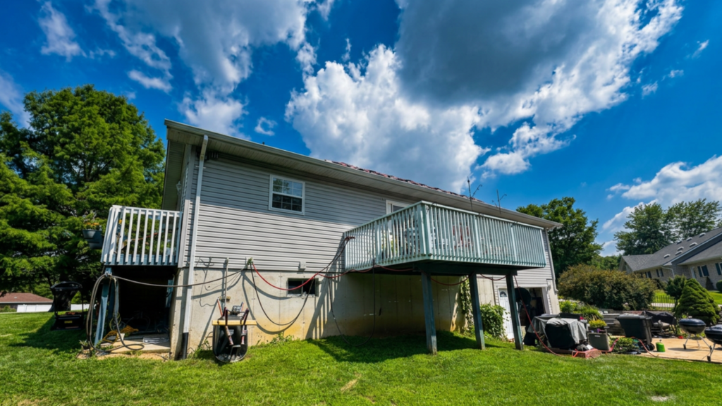 Professional roofer performing a roof inspection mold prevention assessment on a Missouri home to identify hidden moisture and potential mold risks.